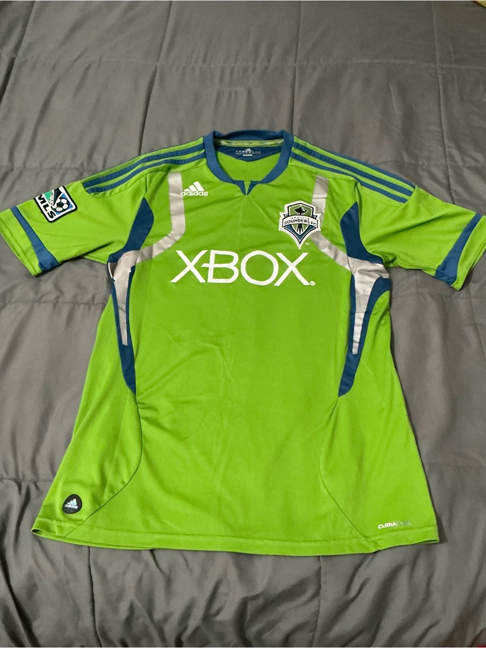 adidas Seattle Sounders Green & Navy Home Jersey